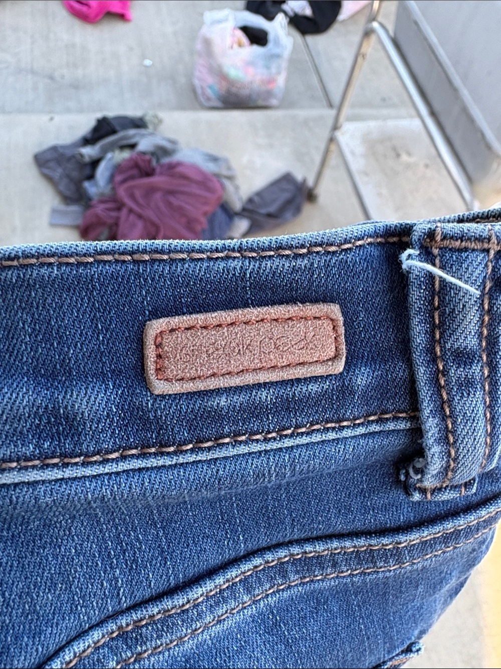 Sneak Peek Indigo Skinny Stretch Jeans - Picture 7 of 7